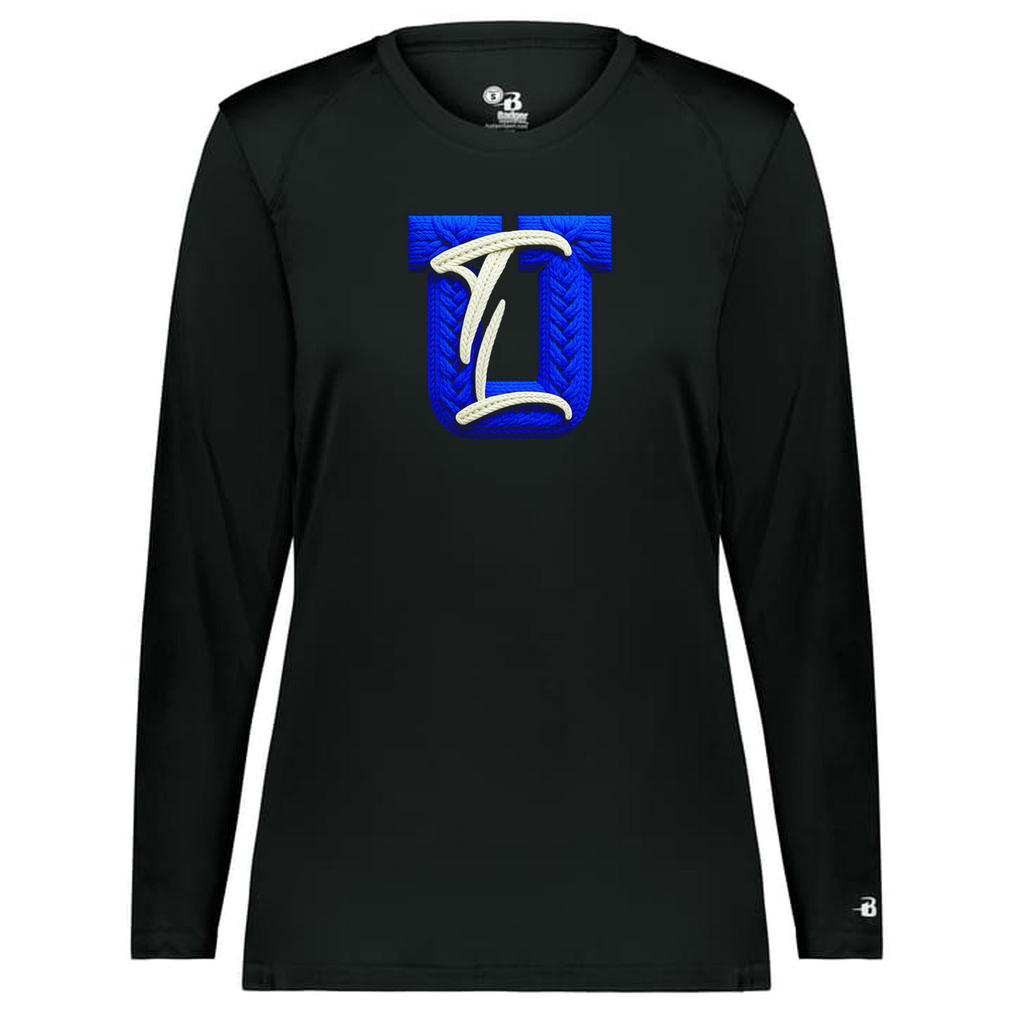 TLU Crochet Printed Long Sleeve Tee