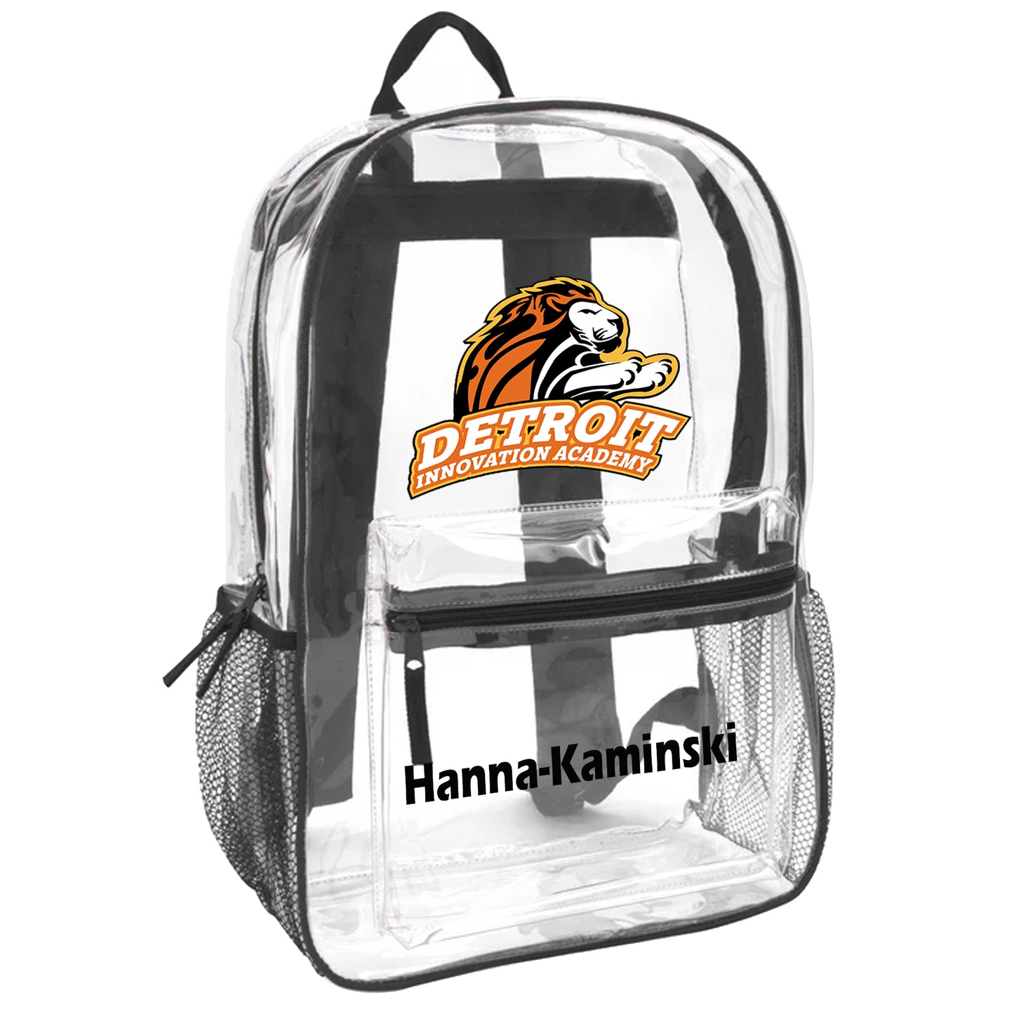 Detroit Innovation Academy Clear Backpack