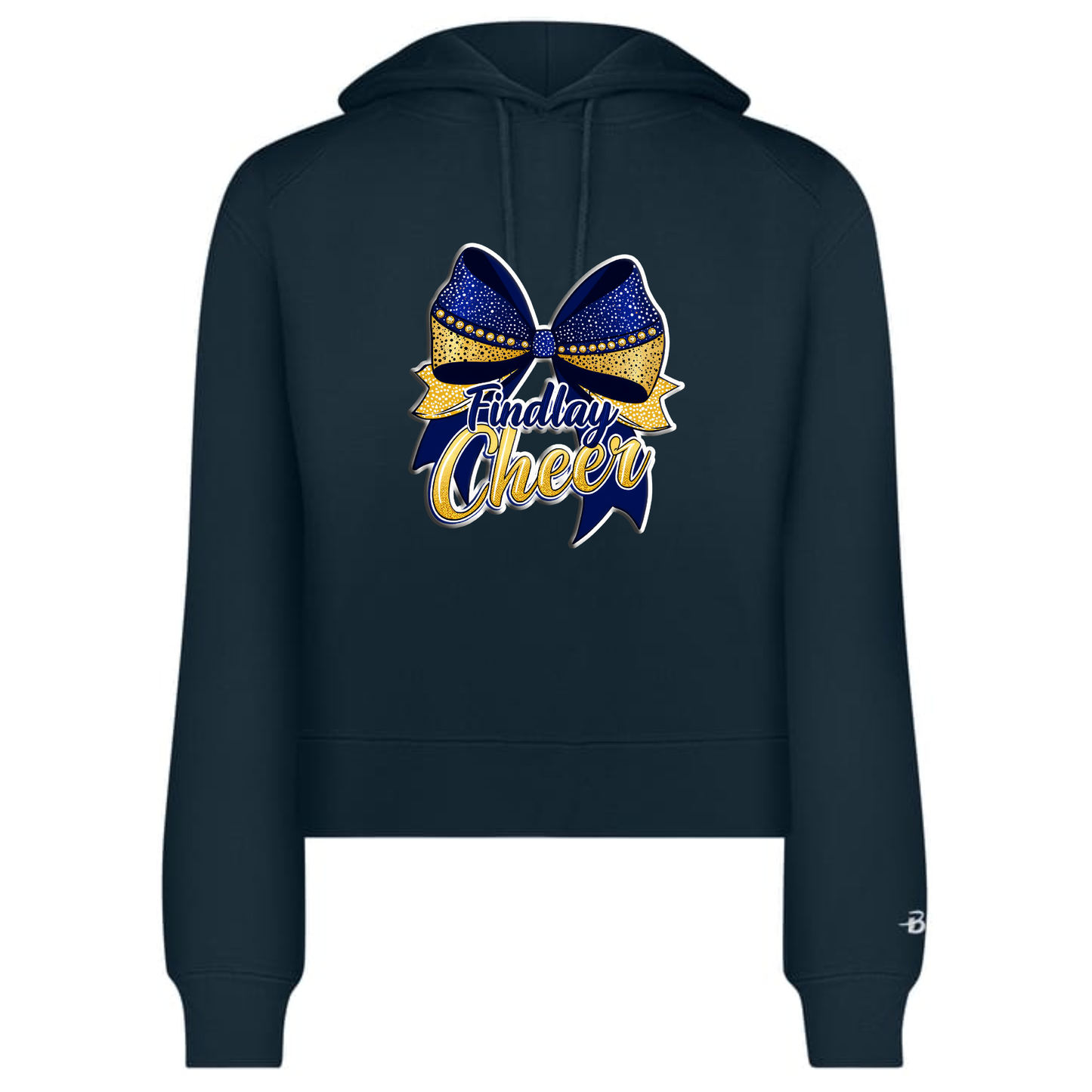 Findlay Cheer Bow Crop Hoodie