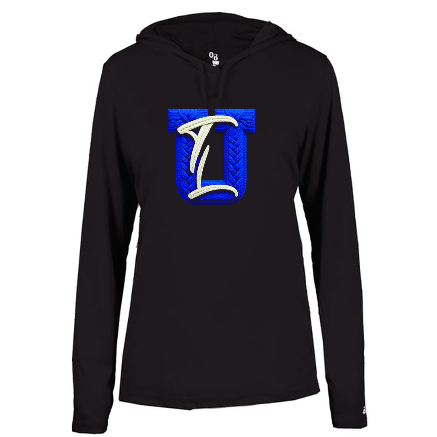 TLU Hooded Tee with Crochet Print