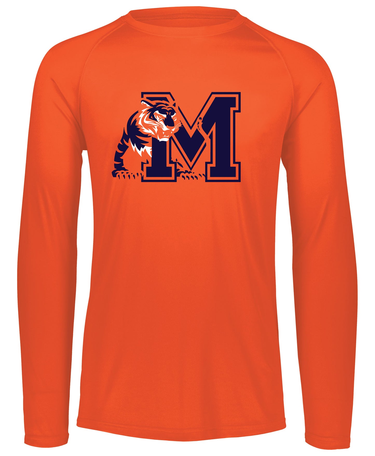 Michigan Tigers Long Sleeve Orange Dri-Fit Tee