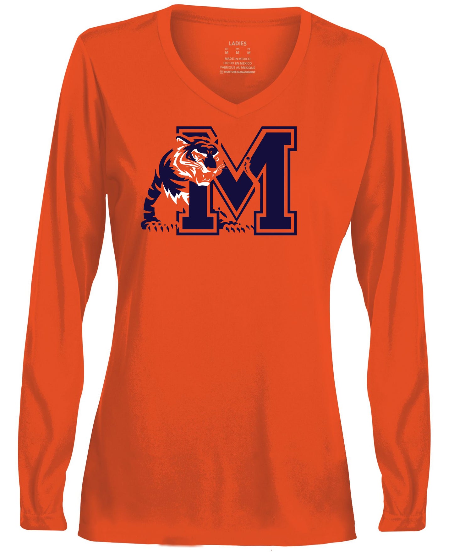 Michigan Tigers Long Sleeve Orange Dri-Fit Tee