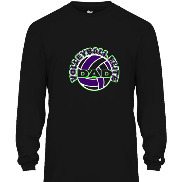 Volleyball Elite Dad on Black