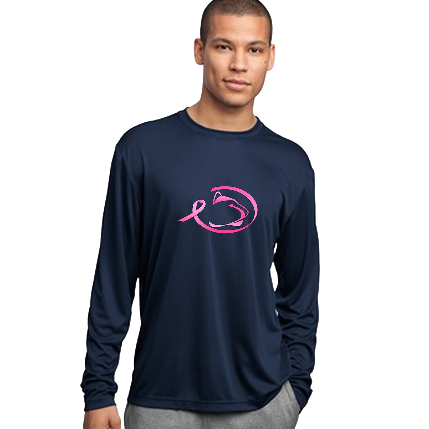 Nittany Lions Breast Cancer Awareness Long Sleeve Tee