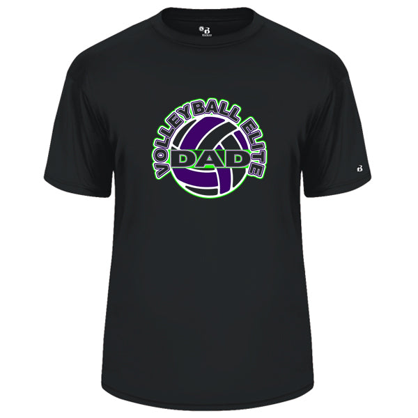 Volleyball Elite Dad on Black