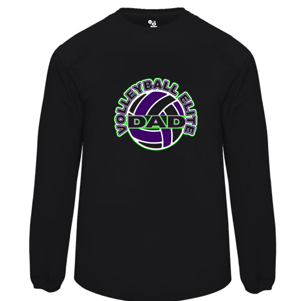 Volleyball Elite Dad on Black