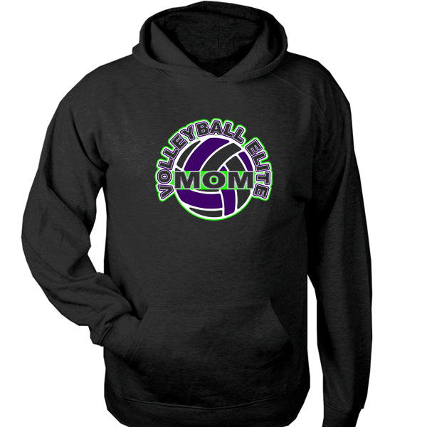 Volleyball Elite Mom on Black