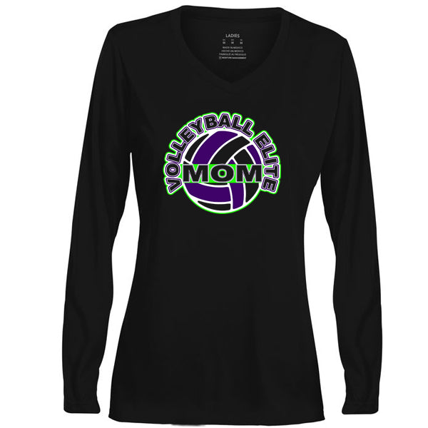 Volleyball Elite Mom on Black