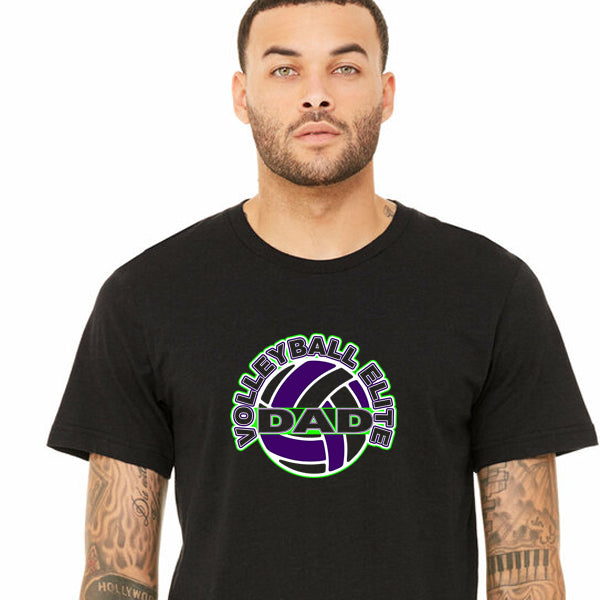 Volleyball Elite Dad on Black