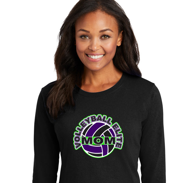 Volleyball Elite Mom on Black