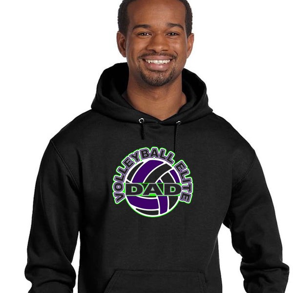 Volleyball Elite Dad on Black