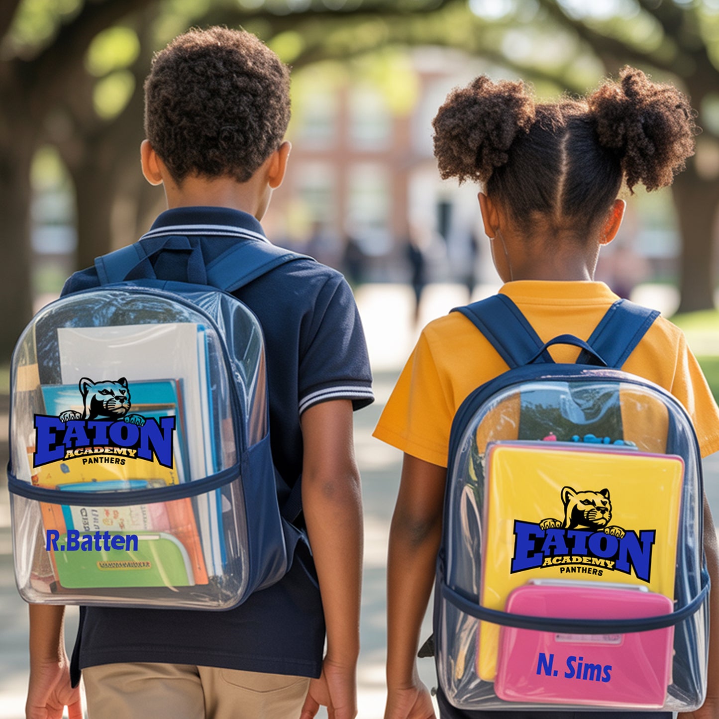 Eaton Academy Clear Backpack