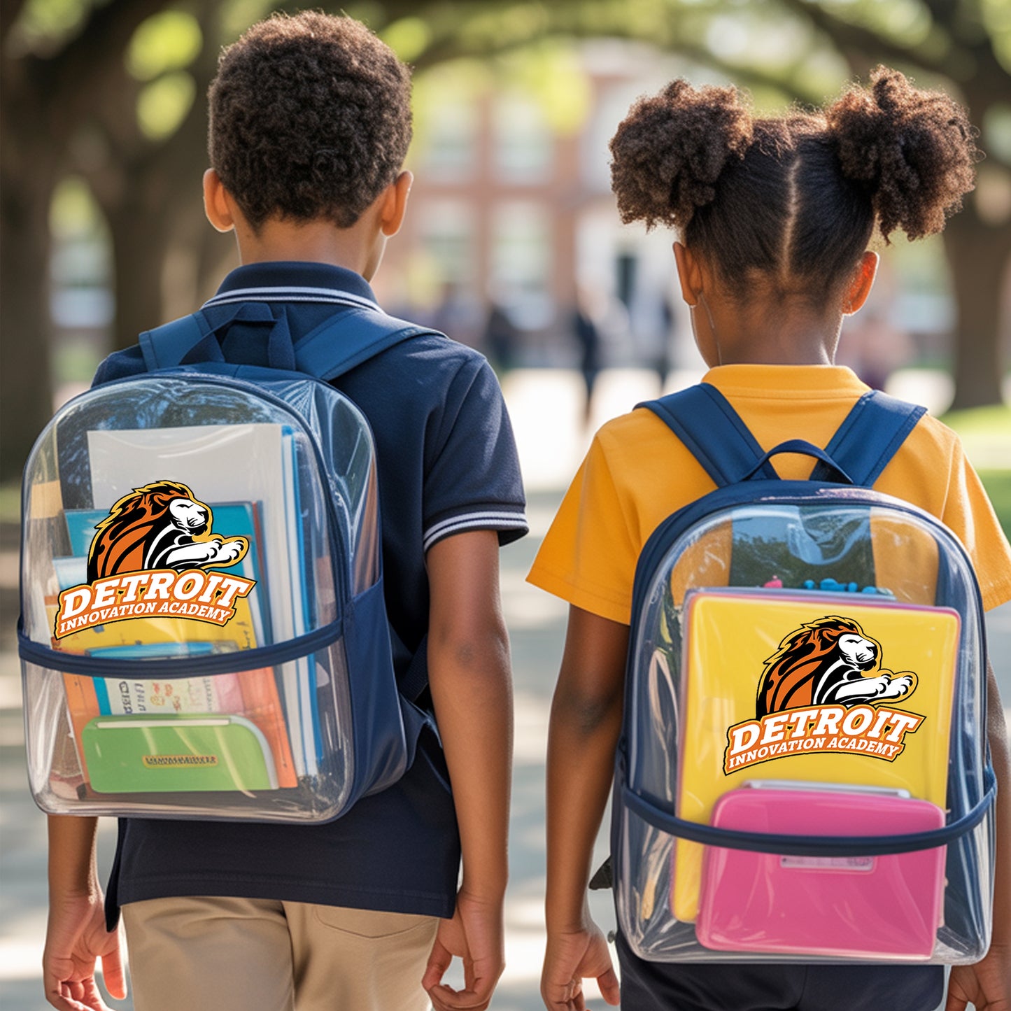 Detroit Innovation Academy Clear Backpack