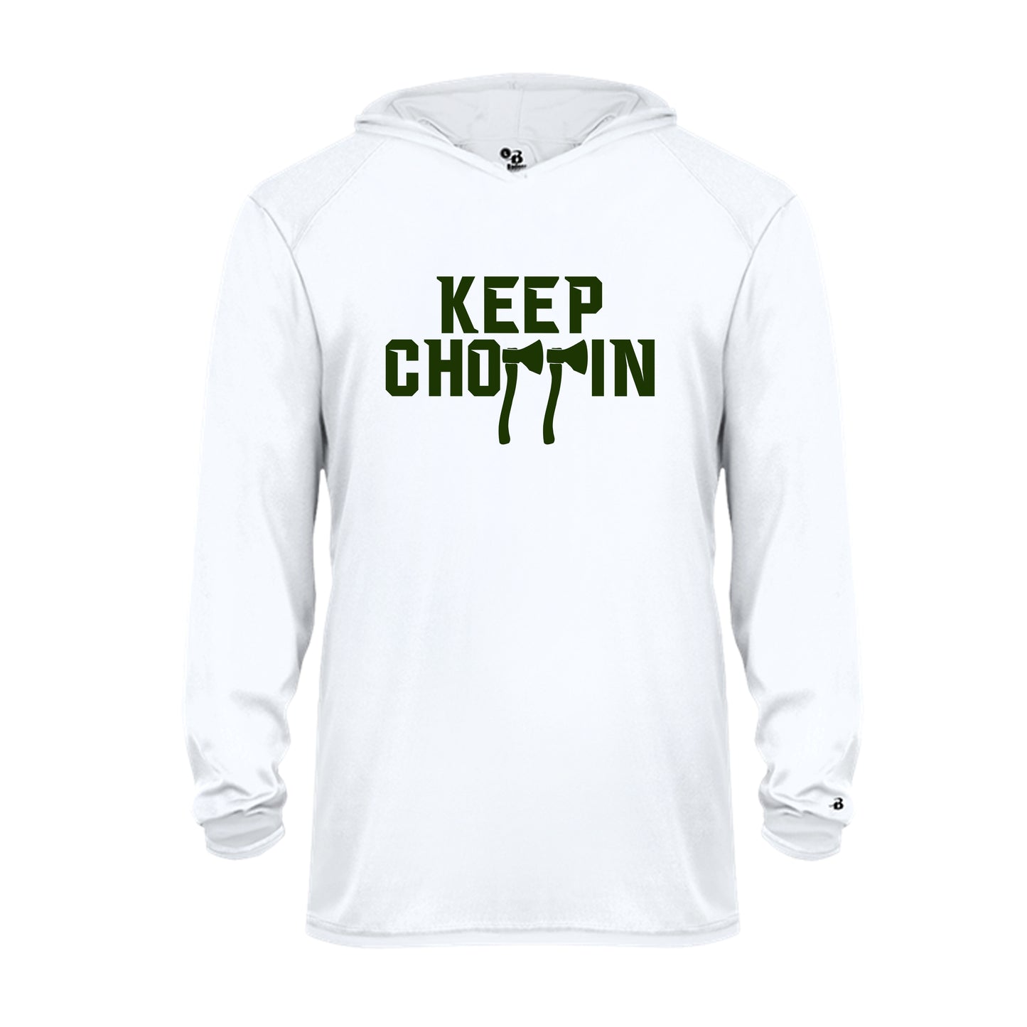 Keep Chopping long sleeve hooded tee