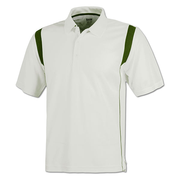 Coach O White Body Rib Shoulder Cool-Tek Polo