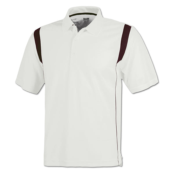 Coach O White Body Rib Shoulder Cool-Tek Polo