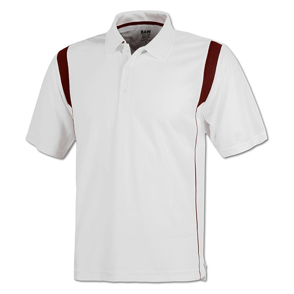 Coach O White Body Rib Shoulder Cool-Tek Polo
