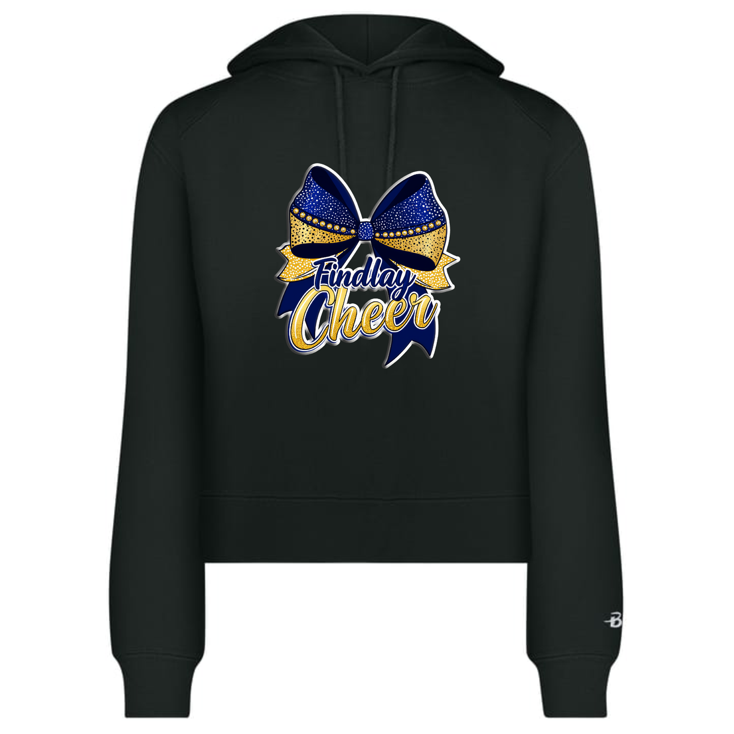 Findlay Cheer Bow Crop Hoodie