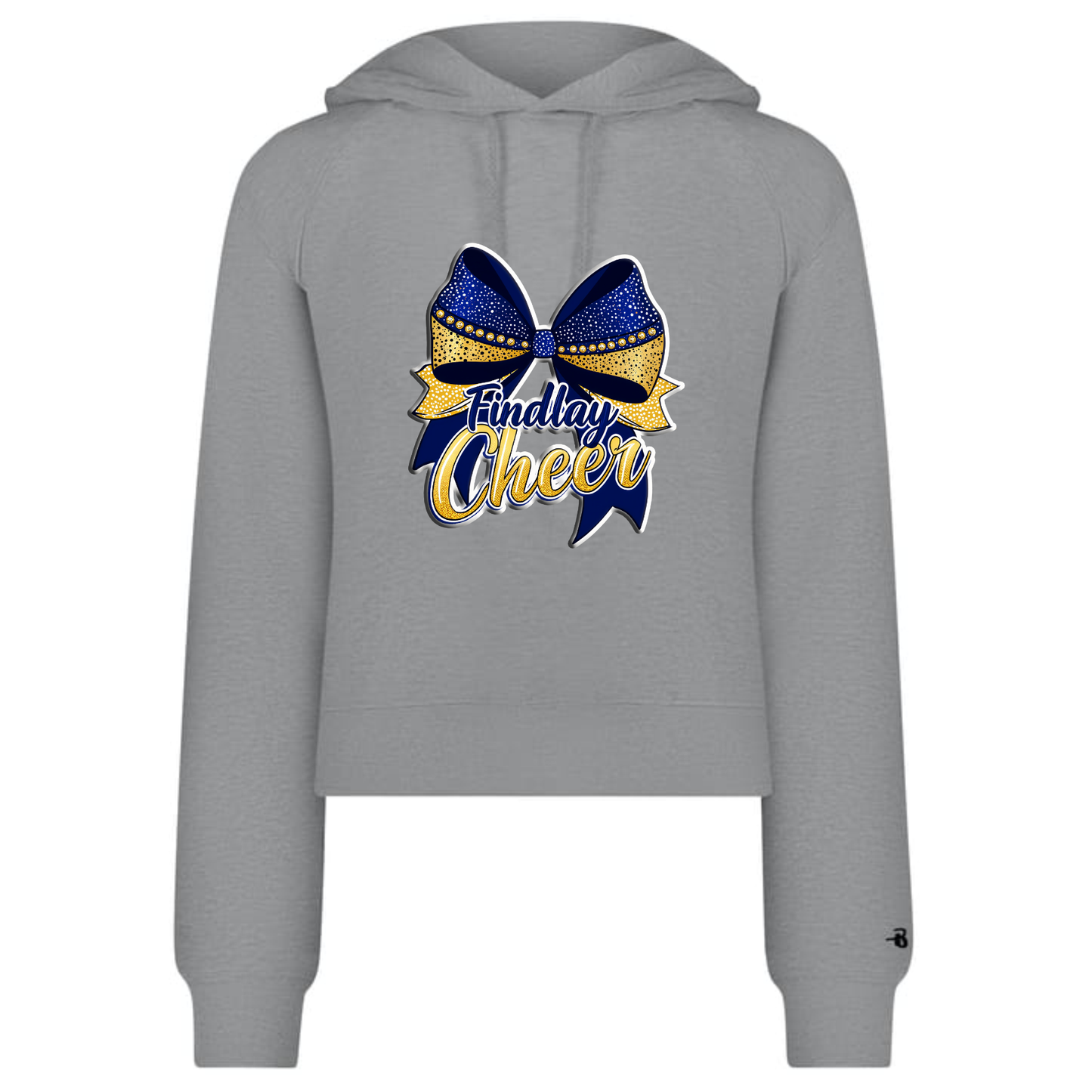 Findlay Cheer Bow Crop Hoodie