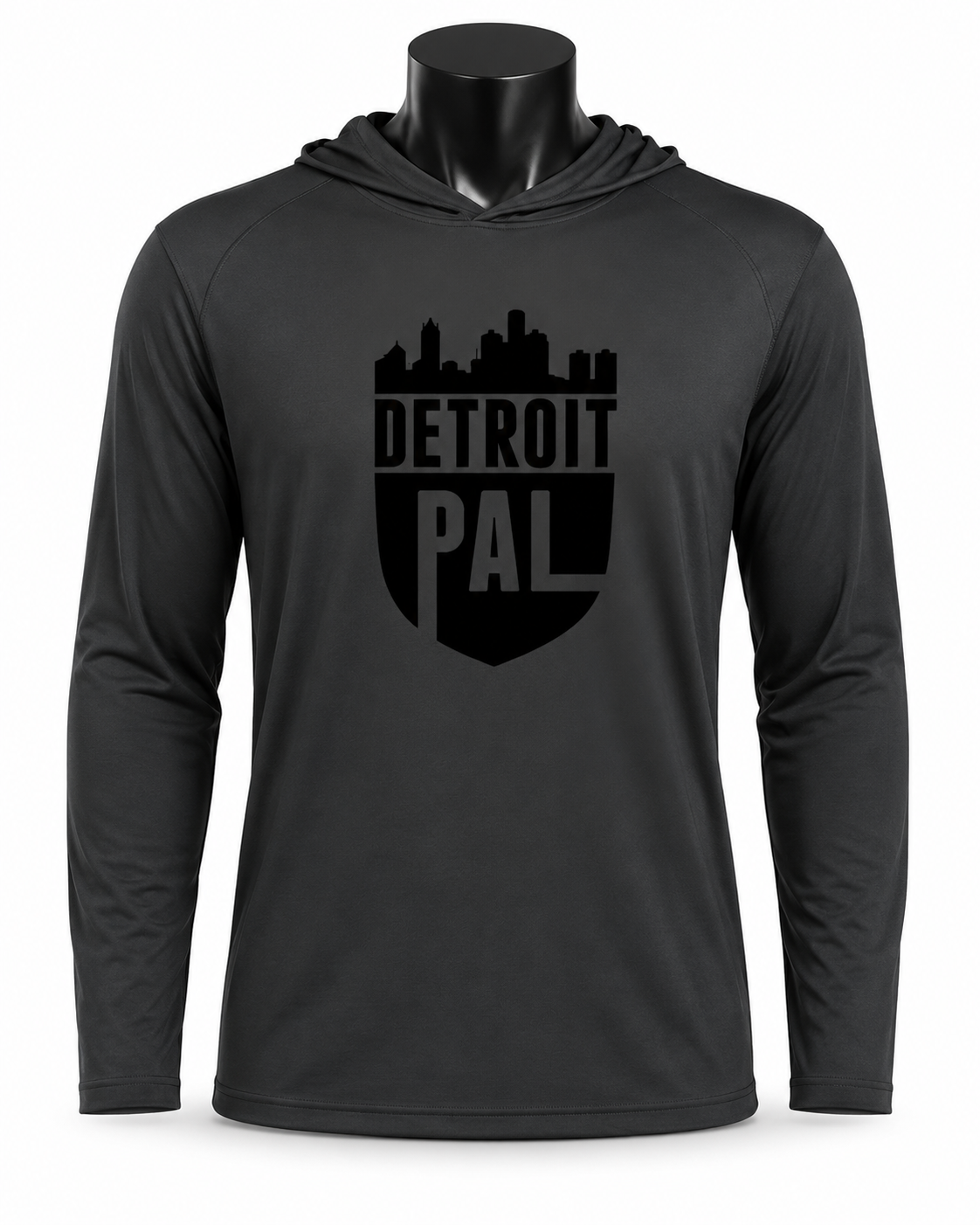 Detroit PAL Performance Hooded Long Sleeve Tee