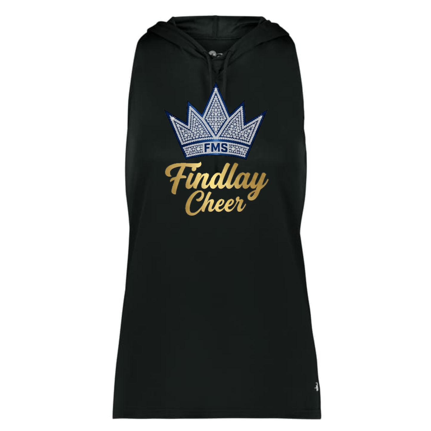 Findlay Cheer Hooded Sleeveless Crown Tee