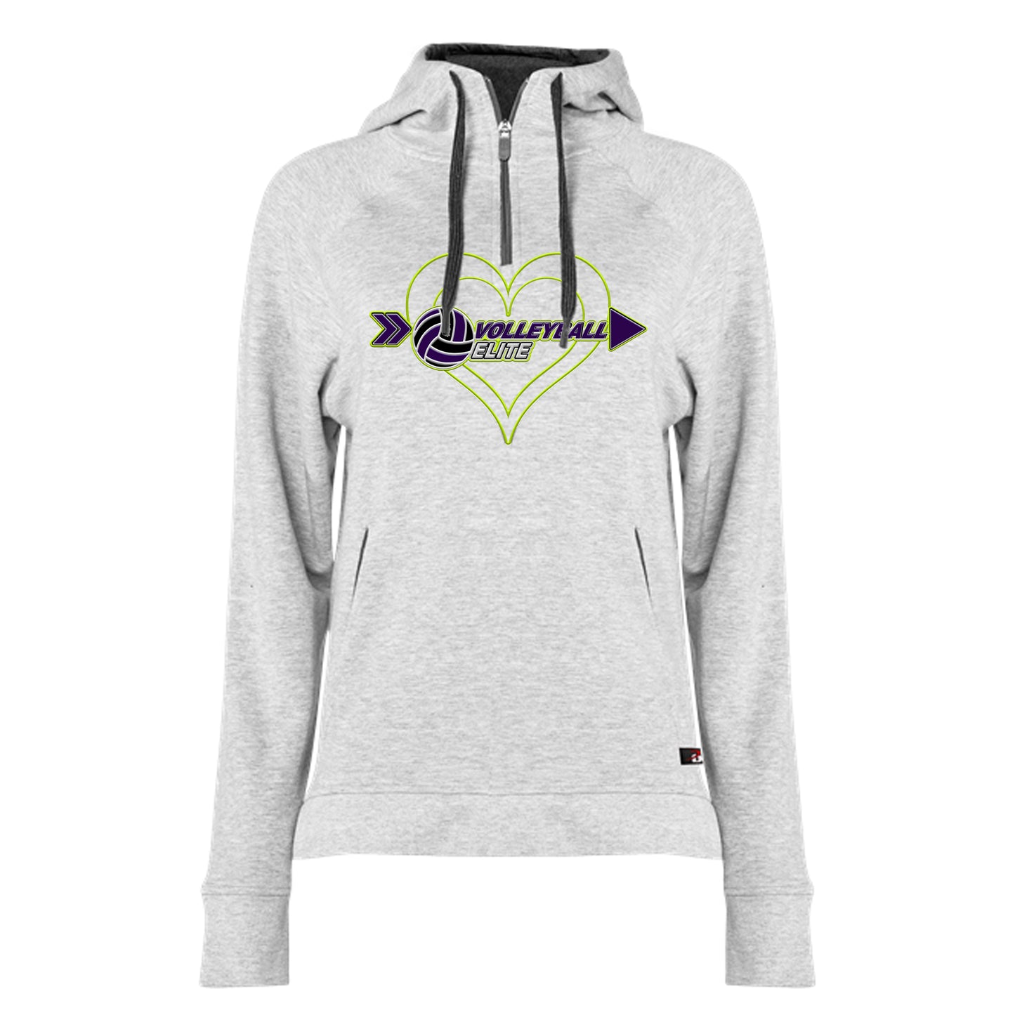 Luv Volleyball Elite 2 Flex Fit Zip Hoodie