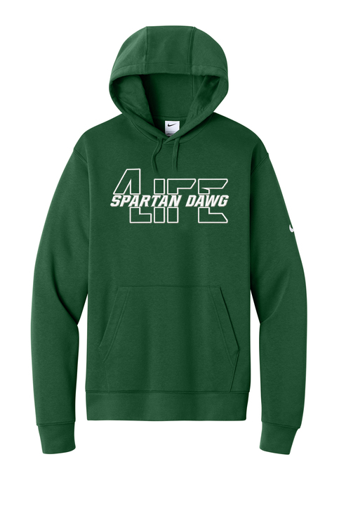 4LIFE Spartan Dawg Nike Embroidered Outlined Hoodie