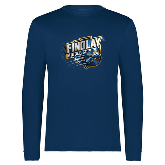 Findlay Basketball Metallic Long Sleeve Tee