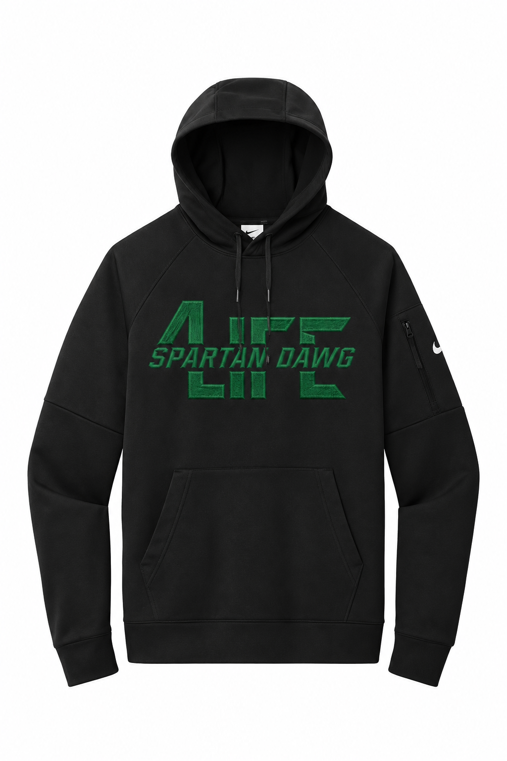 4LIFE Spartan Dawg Nike Embroidered Hoodie