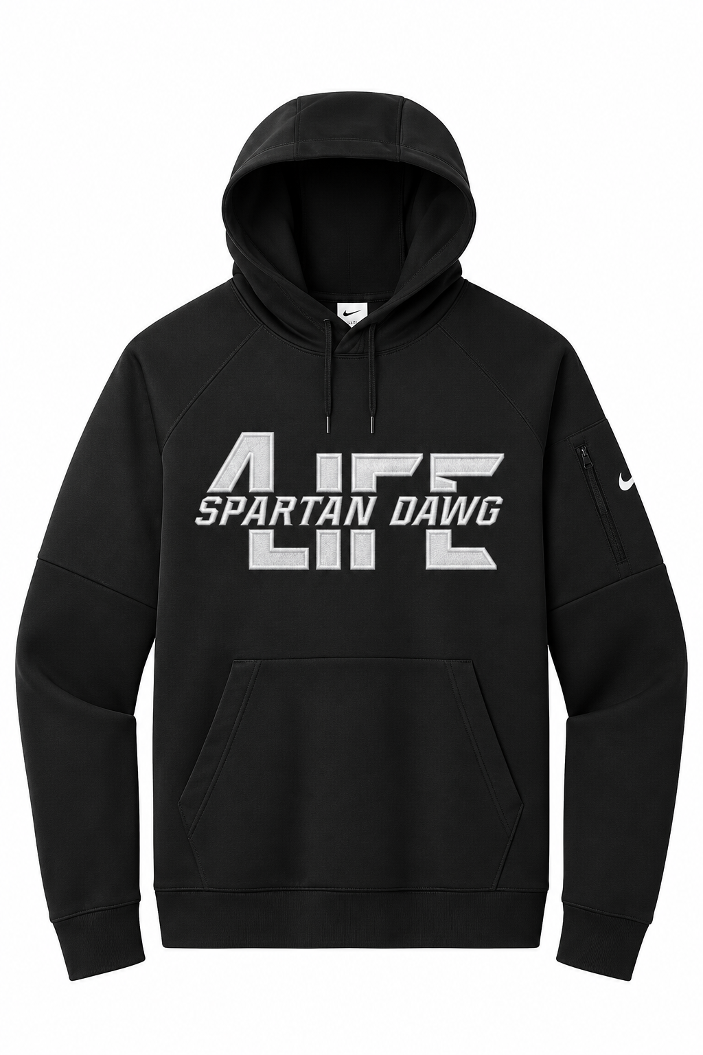 4LIFE Spartan Dawg Nike Embroidered Hoodie