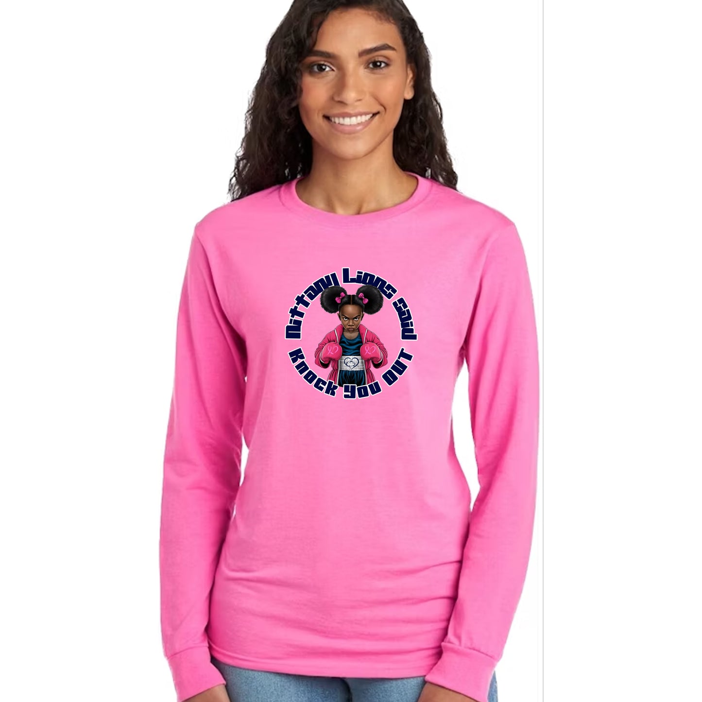 Nittany Lions Breast Knock You Out Long Sleeve Tee