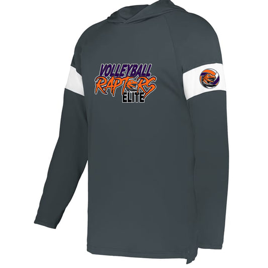 Volleyball Raptors Elite Stripe Hooded Tee
