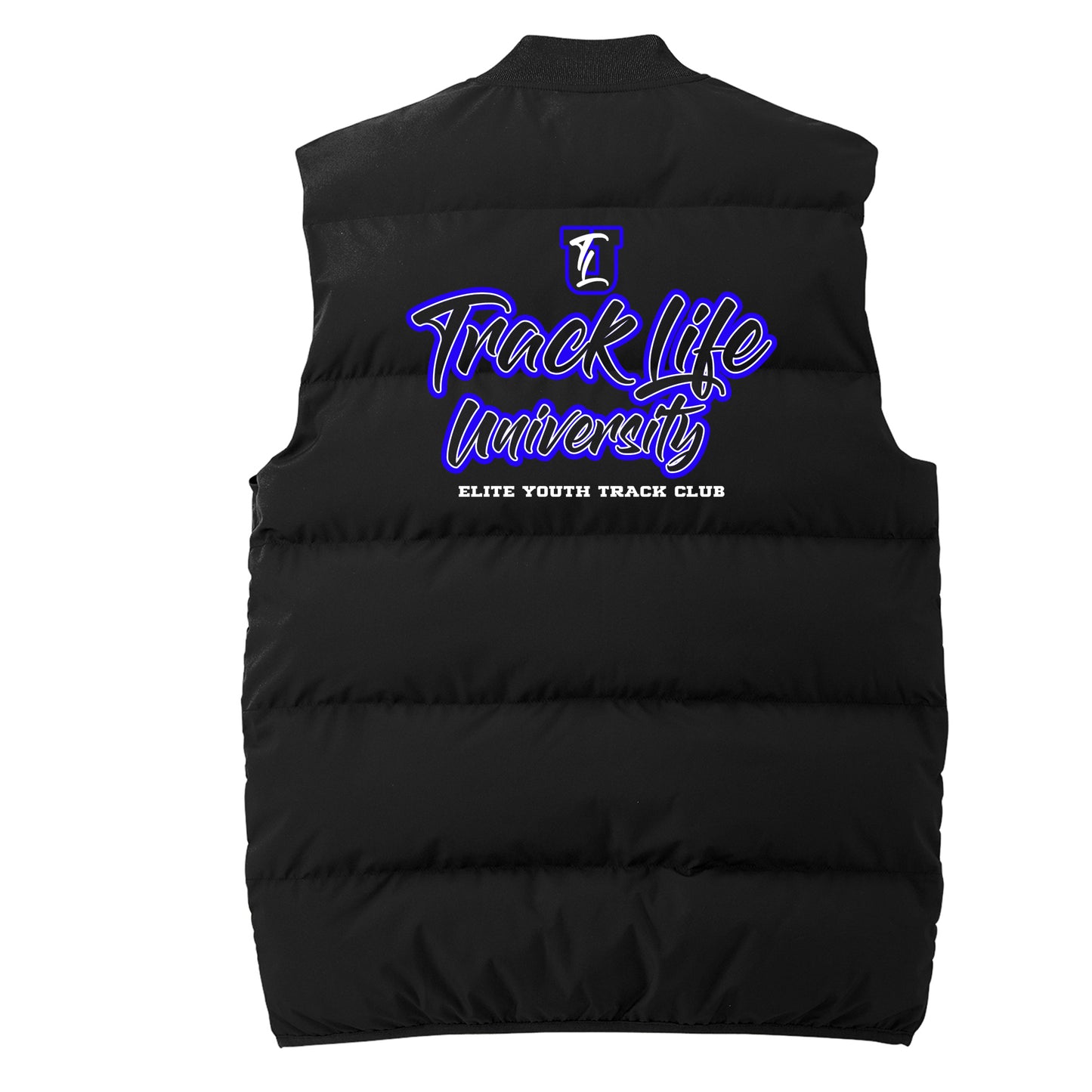 Track Life University Puffy Vest