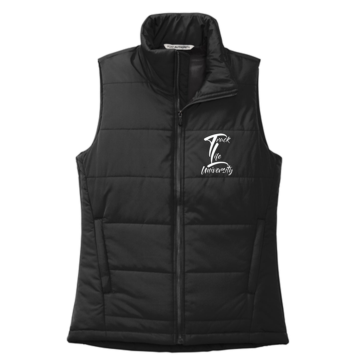 Track Life University Puffy Vest