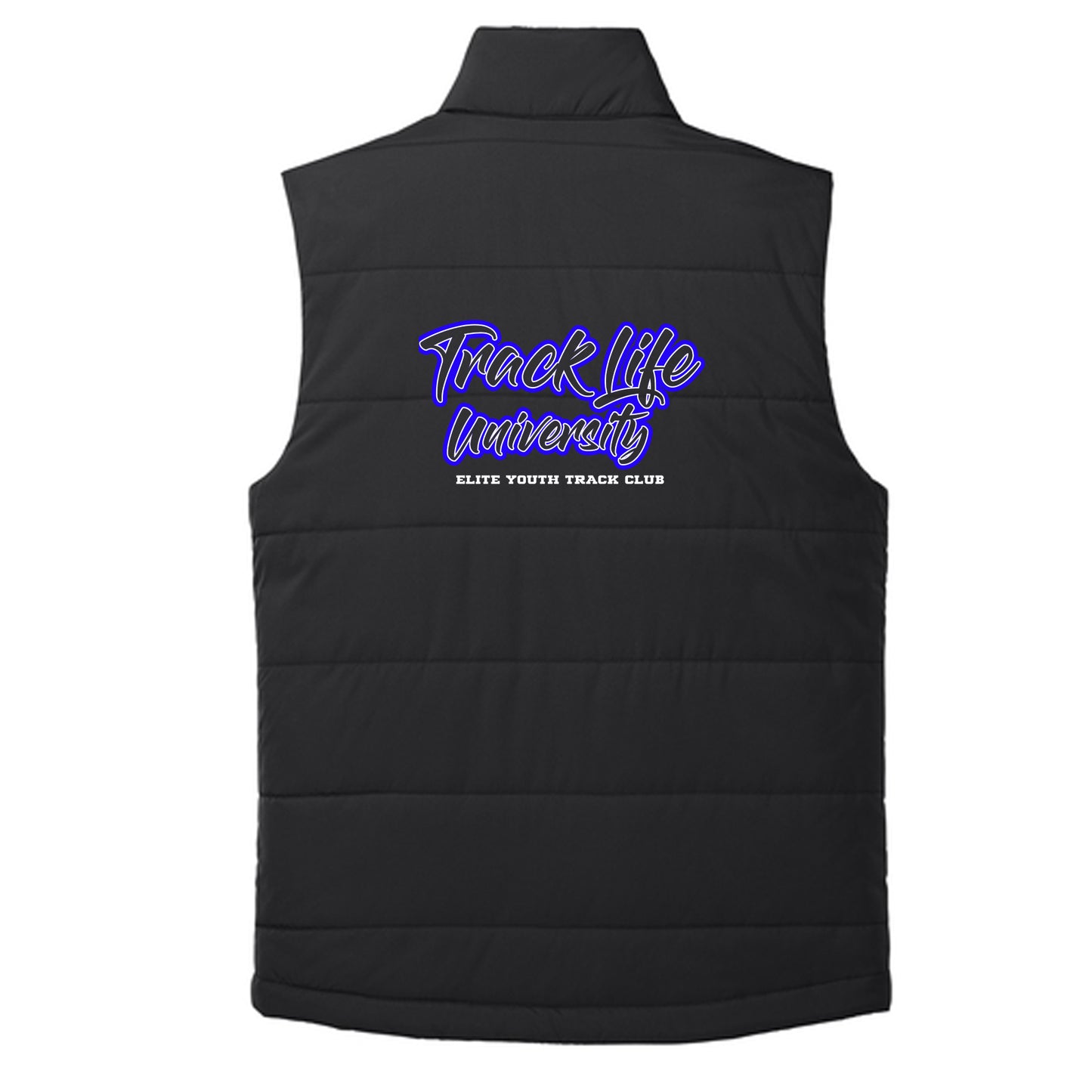 Track Life University Puffy Vest