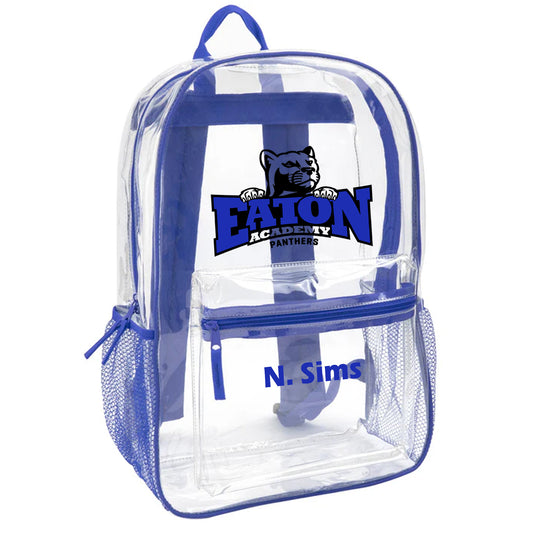 Eaton Academy Clear Backpack