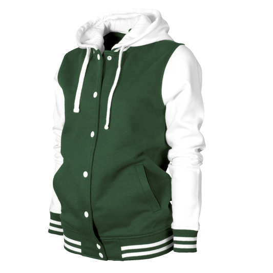 Forest Green Spring Varsity Jacket