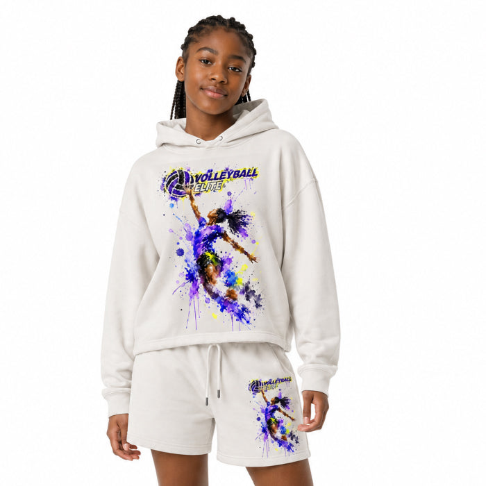 Volleyball Elite Watercolor Fleece Set
