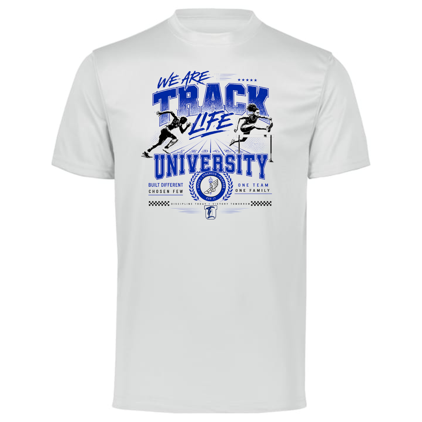 WE ARE TRACK LIFE UNIVERSITY Performance Tee